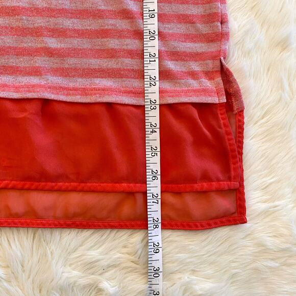 Caslon Pink Striped Sweater Sheer Layer Medium - Picture 5 of 8